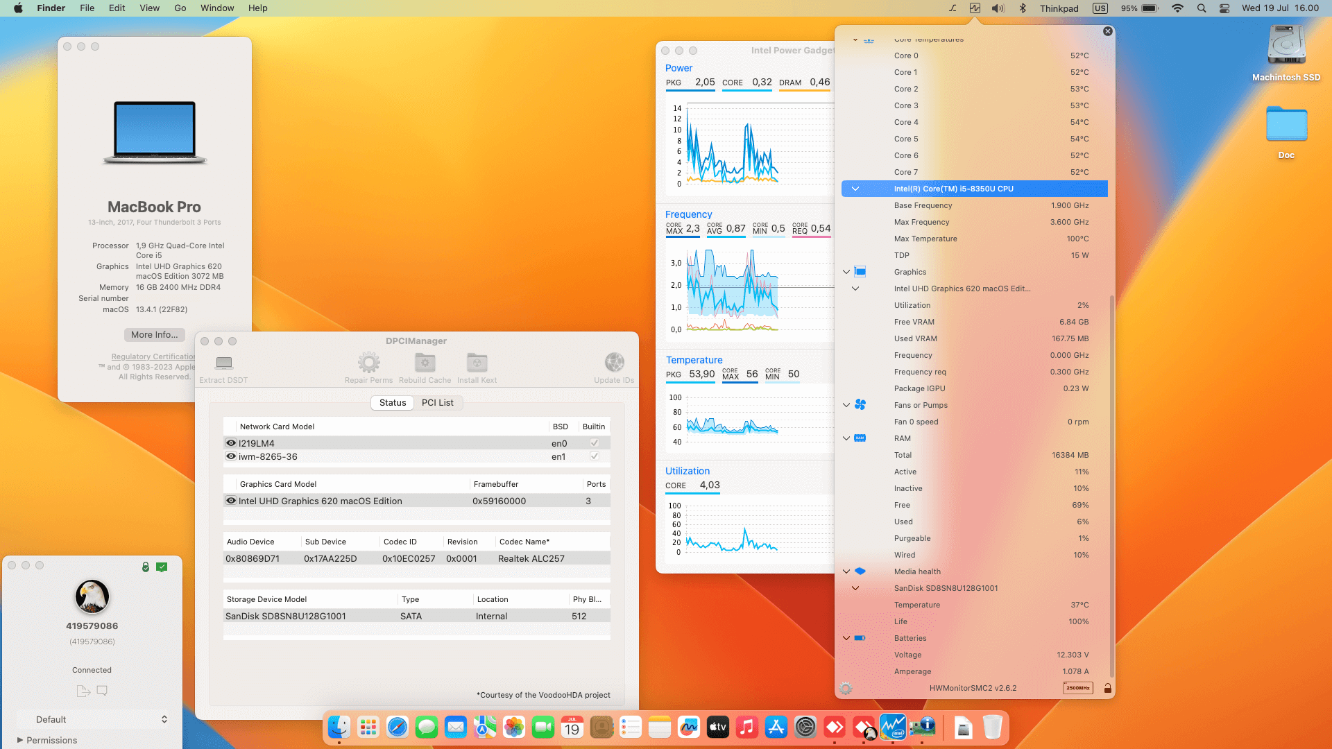 Lenovo Thinkpad T480 2nd [KabyLake R   Intel UHD 620 + PS2 SMBUS]   OpenCore 1